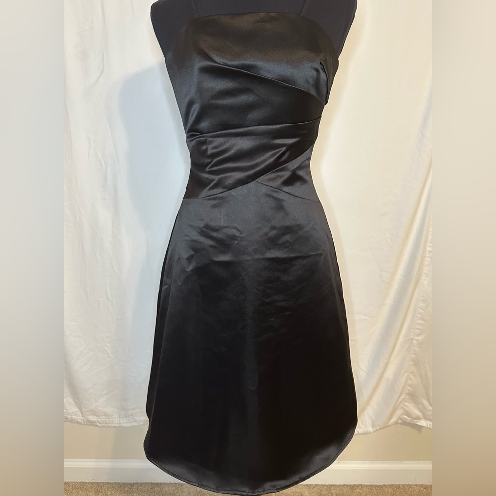 Couture Collection By Bill Pesce Black Formal Dress Strapless Sz 2 Prom #605